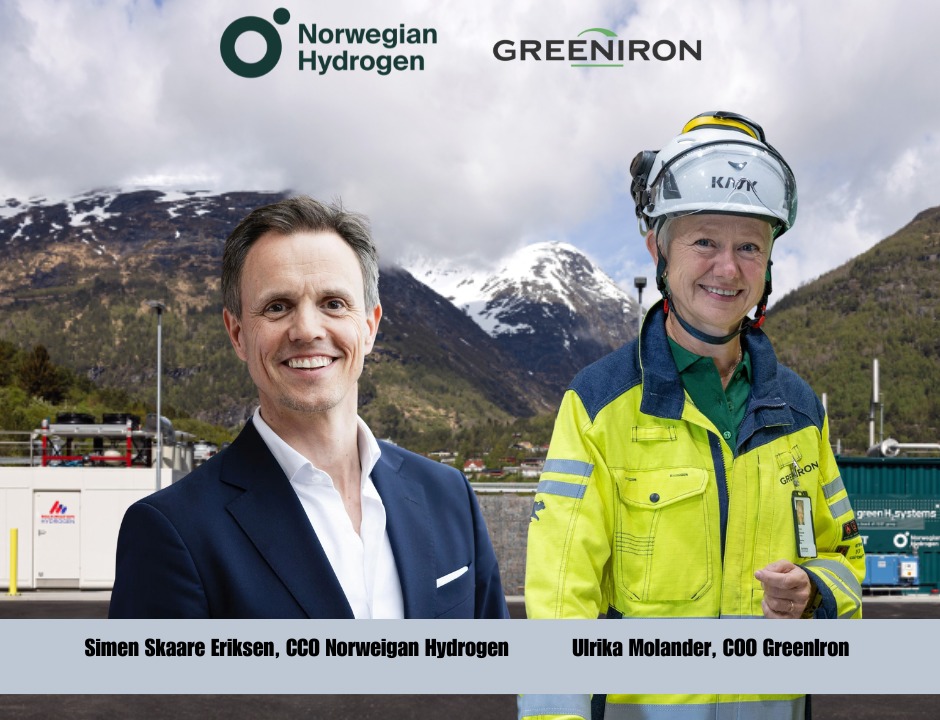 GreenIron is set to begin operations at its groundbreaking green metals production plant in Sandviken, Sweden, employing a patented zero-emission process that uses green hydrogen as the reducing agent. The green hydrogen required for the process will be supplied by Norwegian Hydrogen, which recently commenced production at its plant in Norway. Initial deliveries to Sandviken are expected soon. “This partnership signifies a pivotal moment for both companies,” remarked Simen Skaare Eriksen, Chief Commercial Officer of Norwegian Hydrogen. “As GreenIron ramps up production in 2025, the volume of hydrogen required will rapidly increase, necessitating additional dedicated hydrogen production capacity.” Ulrika Molander, Chief Operating Officer of GreenIron, added, “Partnering with Norwegian Hydrogen is another essential milestone for our Sandviken launch. Green hydrogen is fundamental to GreenIron’s fossil-free, innovative metal production process.” Jens Berge, CEO of Norwegian Hydrogen, noted, “Green hydrogen has transitioned from concept to reality, delivering tangible value. This contract supports our strategy to lead in green hydrogen supply for industry partners like GreenIron, committed to reducing emissions.” This collaboration secures GreenIron’s green hydrogen supply chain as it readies for commercial production and future expansion, underscoring the shared mission of Norwegian Hydrogen and GreenIron to provide a sustainable alternative in metals production and highlight the growing role of green hydrogen in industrial applications. About Norwegian Hydrogen Norwegian Hydrogen operates across the Nordic region, focusing on green hydrogen production and distribution to meet the future needs of zero-emission fuel across various industrial and mobility sectors. Supported by key industry players, including Fortescue, Mitsui & Co., Ltd, Flakk Group, Hexagon Purus, and Tafjord, the company maintains offices in Ålesund, Oslo, Helsinki, Copenhagen, Hirtshals, and Stockholm.